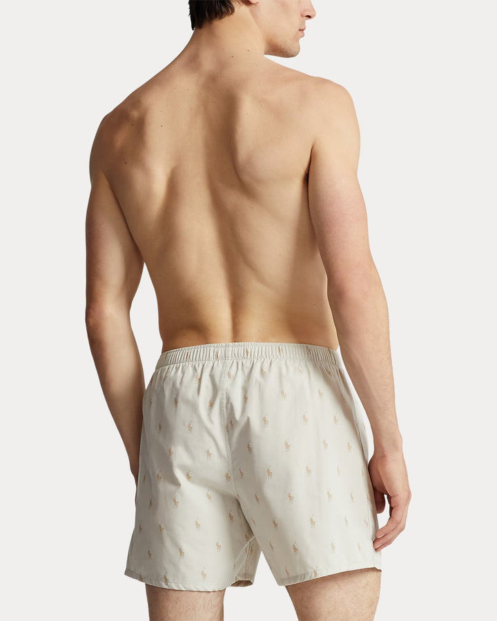 Ralph Lauren Classic Woven Cotton Allover Pony Boxer