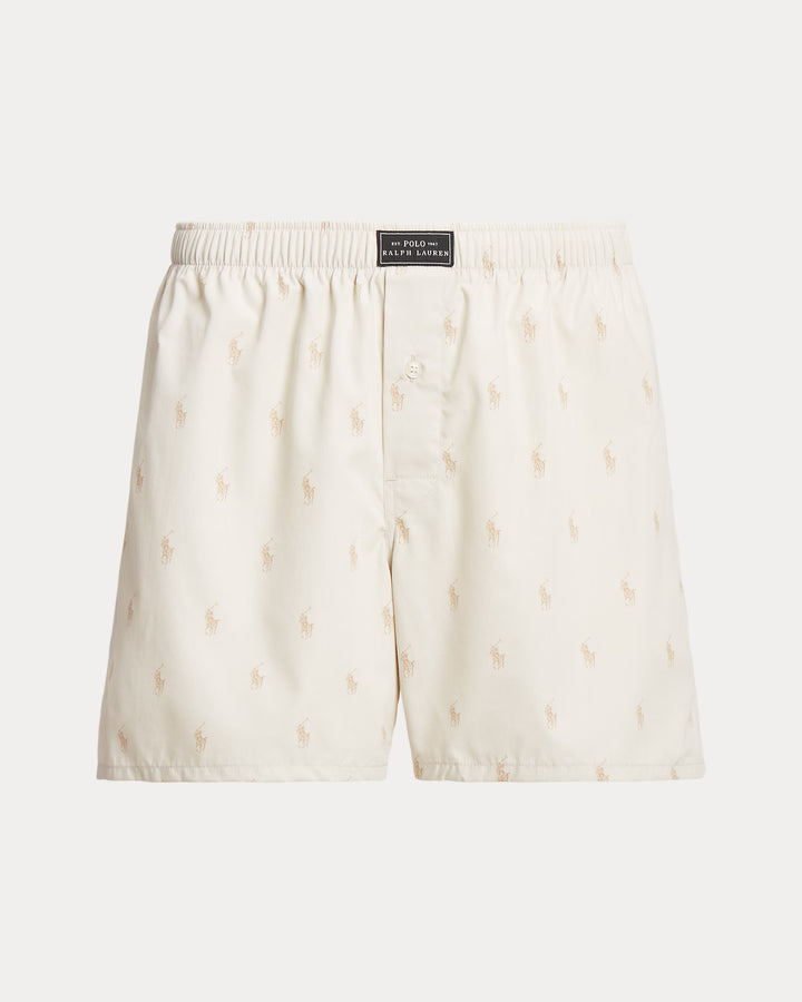Ralph Lauren Classic Woven Cotton Allover Pony Boxer