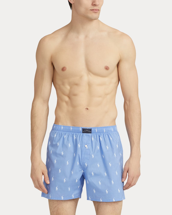 Ralph Lauren Classic Woven Cotton Allover Pony Boxer