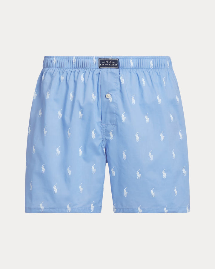 Ralph Lauren Classic Woven Cotton Allover Pony Boxer