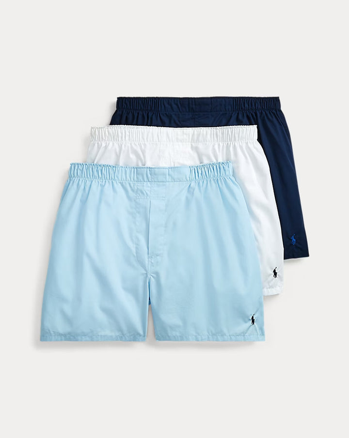 Ralph Lauren Classic Woven Cotton Boxer 3-Pack