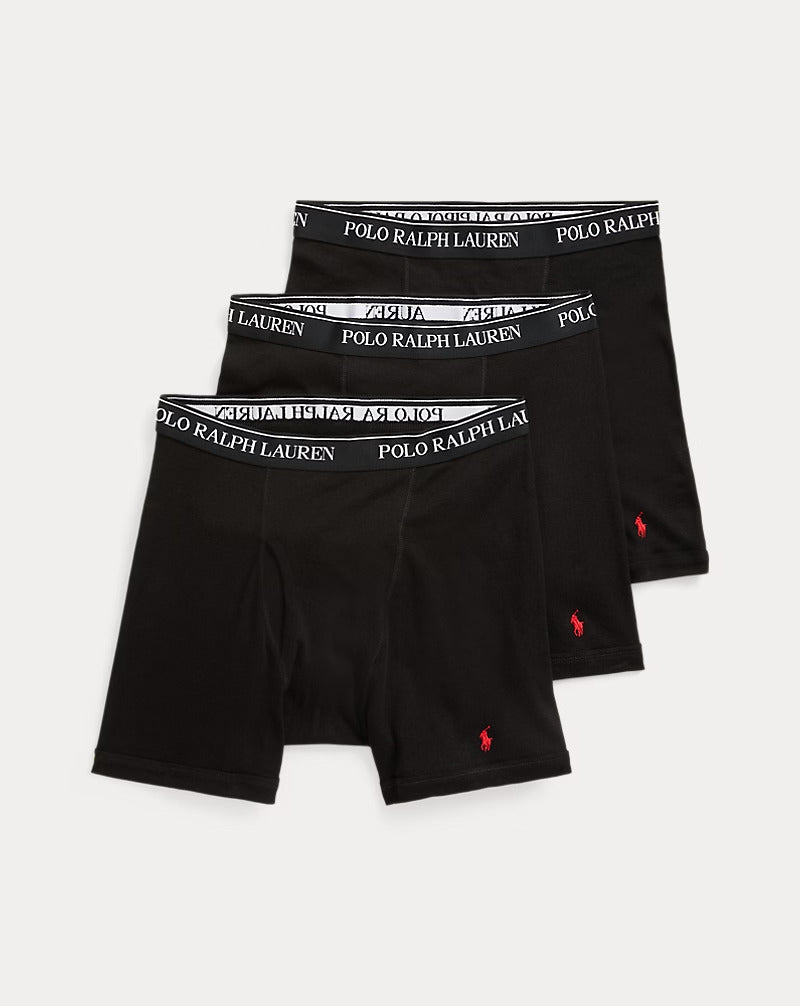 Ralph Lauren Cotton Wicking Boxer Brief 3-Pack