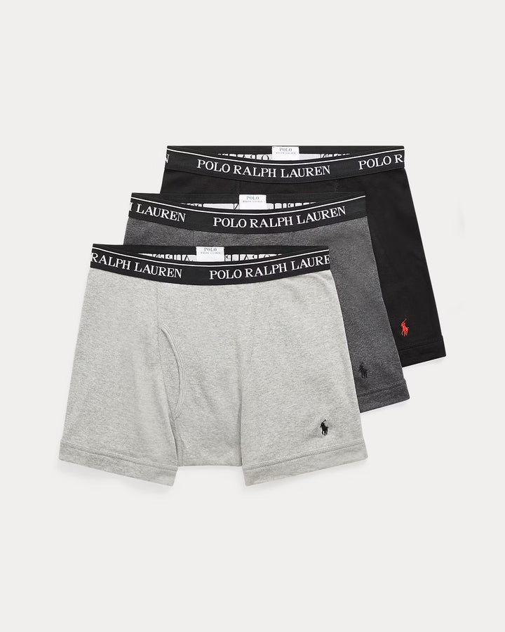 Ralph Lauren Cotton Wicking Boxer Brief 3-Pack