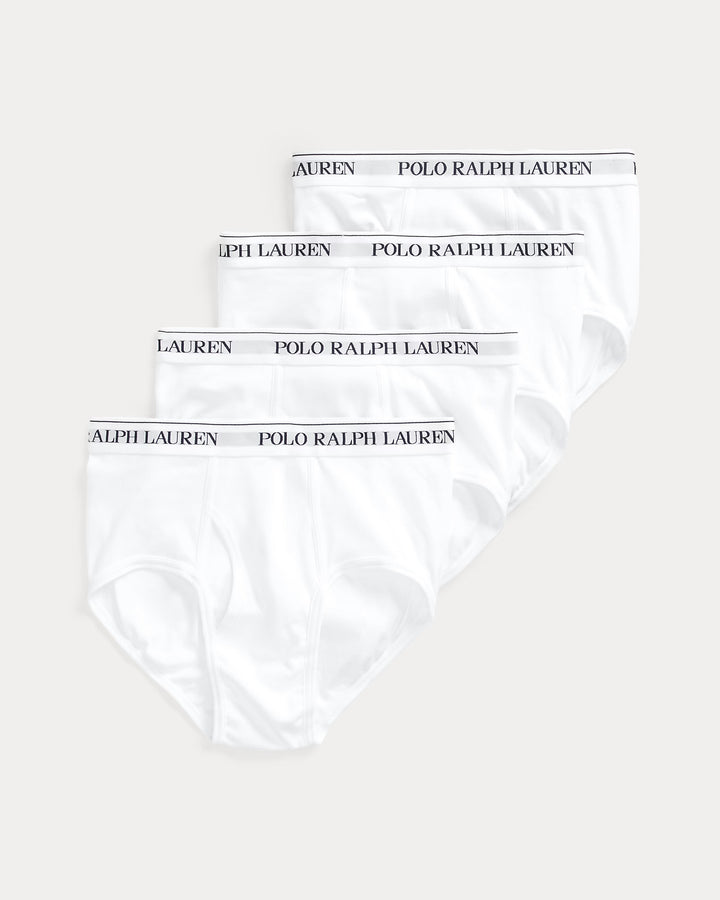 Ralph Lauren Cotton Wicking Mid-Rise Brief 4-Pack