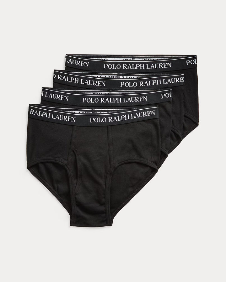 Ralph Lauren Cotton Wicking Mid-Rise Brief 4-Pack