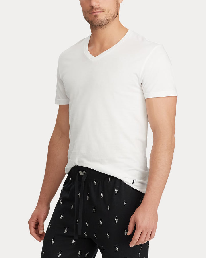 Ralph Lauren Classic Fit Wicking V-Neck 3-Pack