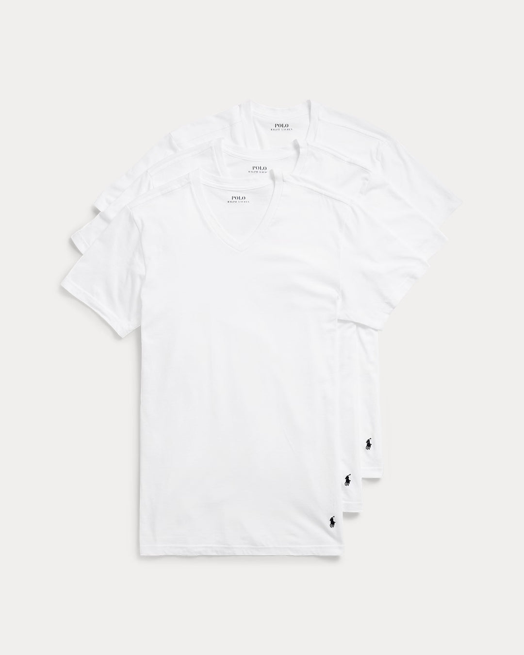 Ralph Lauren Classic Fit Wicking V-Neck 3-Pack
