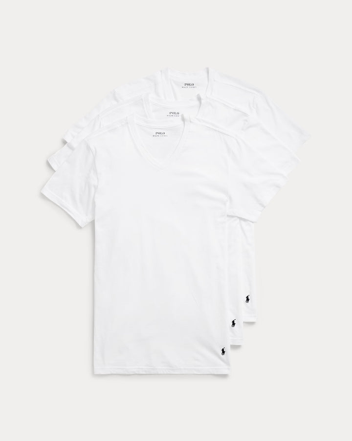 Ralph Lauren Classic Fit Wicking V-Neck 3-Pack