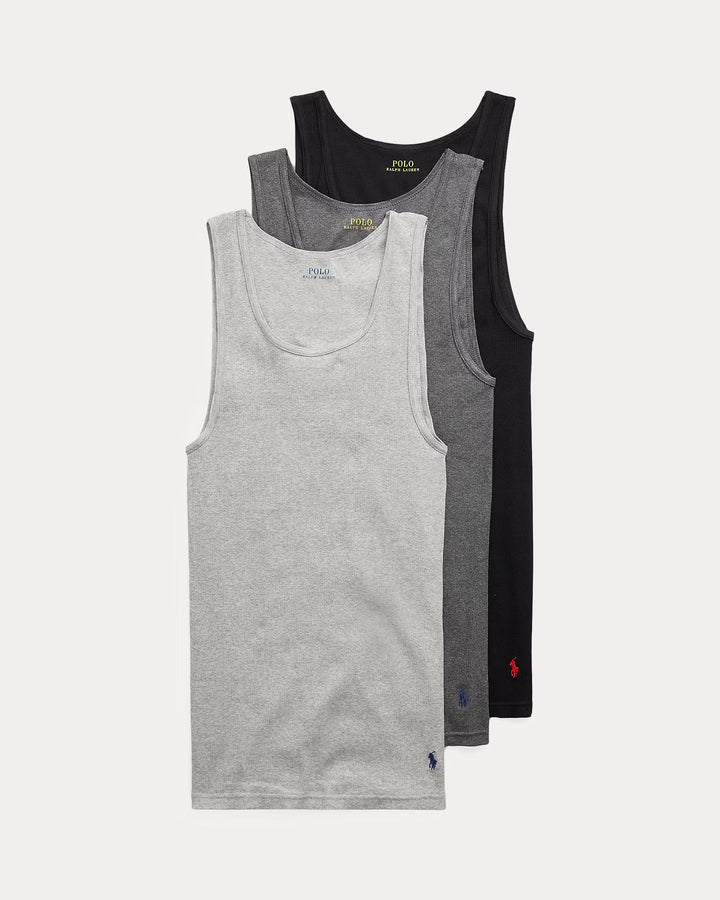 Ralph Lauren Classic Fit Wicking Tank 3-Pack