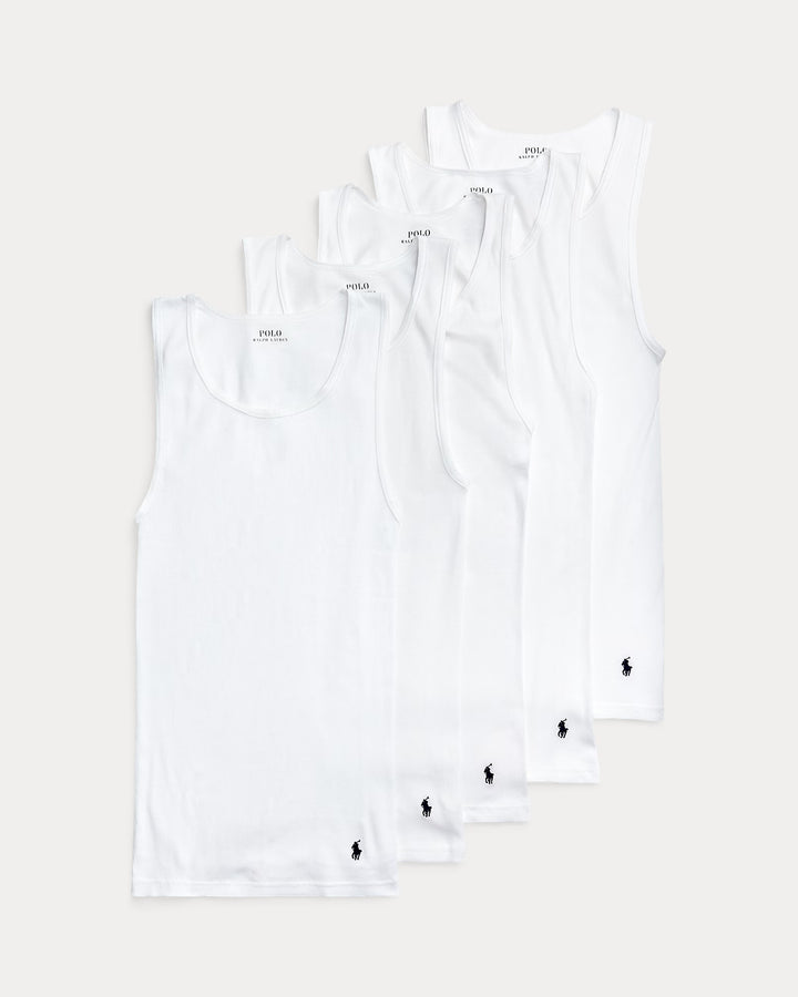 Ralph Lauren Classic Fit Wicking Tank 5-Pack