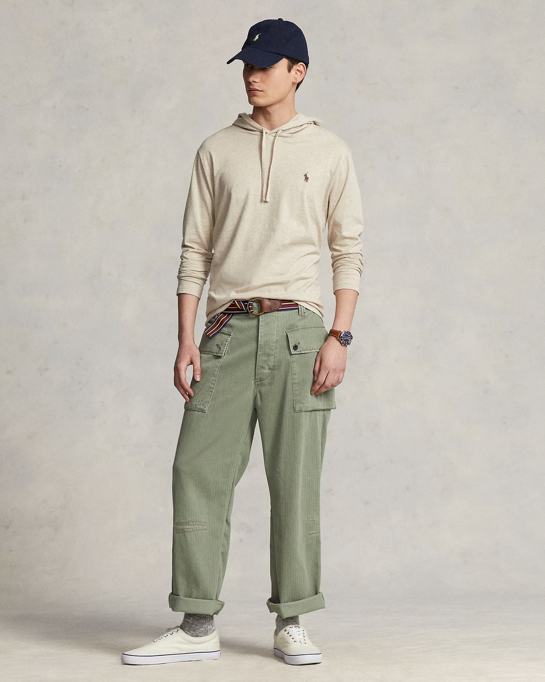 Ralph Lauren Jersey Hooded T-Shirt