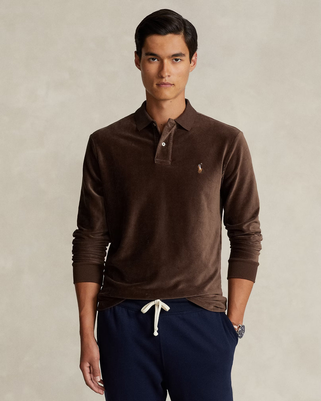 Ralph Lauren Classic Fit Knit Corduroy Polo Shirt