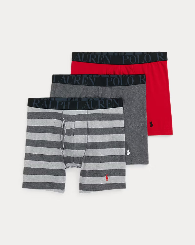 Ralph Lauren Stretch Cotton Boxer Brief 3-Pack