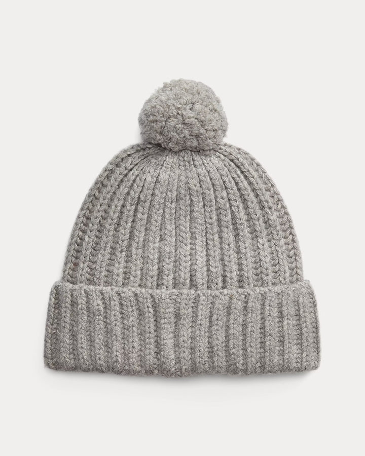 Ralph Lauren Polo Bear Rib Pom-Pom Beanie