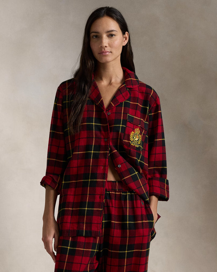 Ralph Lauren Plaid Flannel Pajama Set