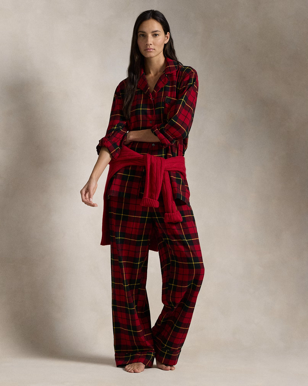 Ralph Lauren Plaid Flannel Pajama Set