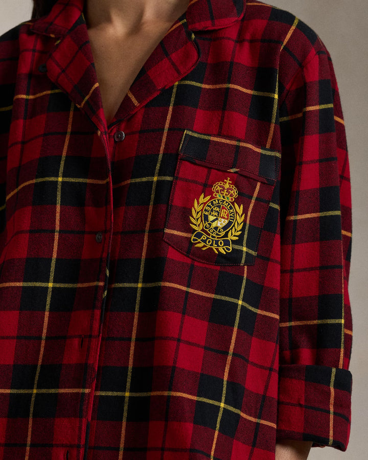 Ralph Lauren Plaid Flannel Pajama Set