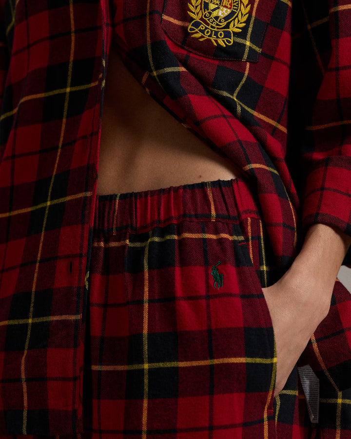 Ralph Lauren Plaid Flannel Pajama Set