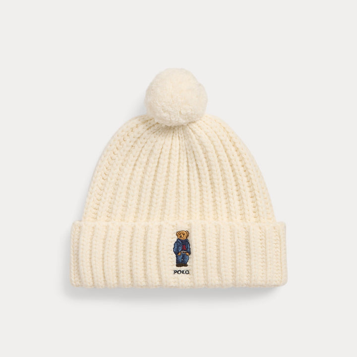 Ralph Lauren Polo Bear Rib Pom-Pom Beanie