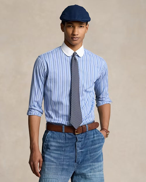 Ralph Lauren Classic Fit Striped Poplin Shirt