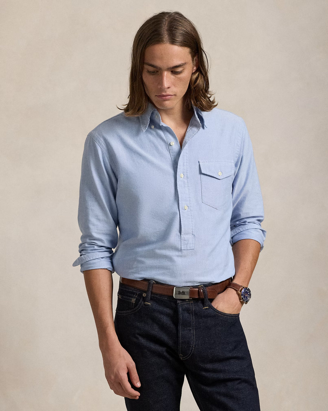 Ralph Lauren Classic Fit Oxford Popover Shirt