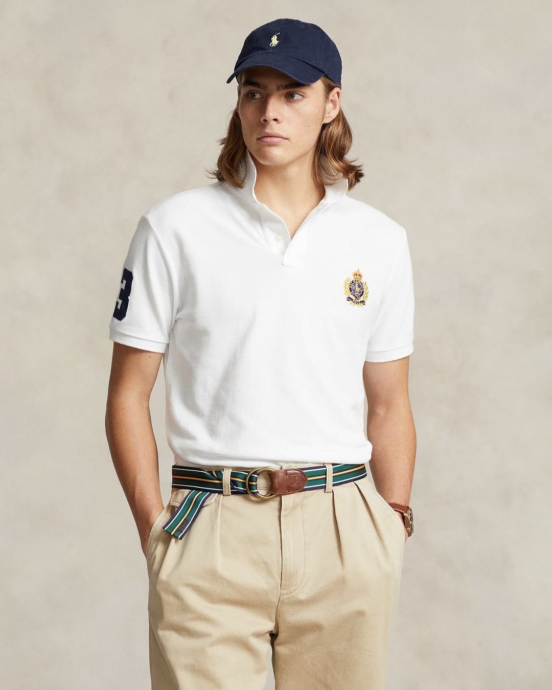 Ralph Lauren Classic Fit Triple-Pony Mesh Polo Shirt