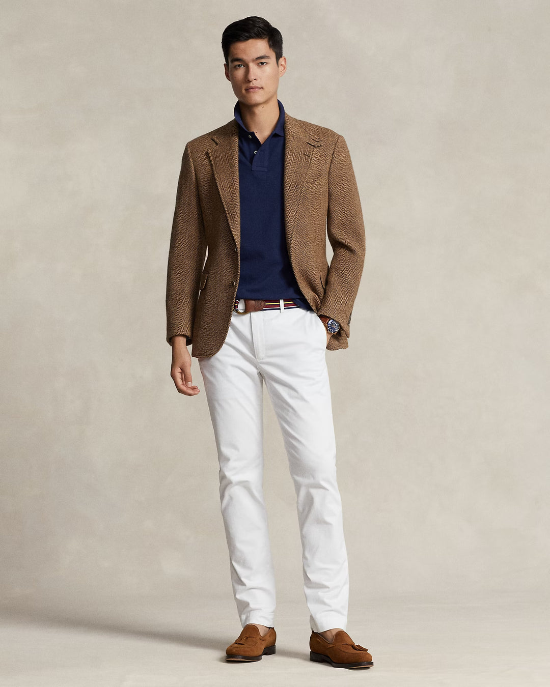 Ralph Lauren Classic Fit Triple-Pony Mesh Polo Shirt