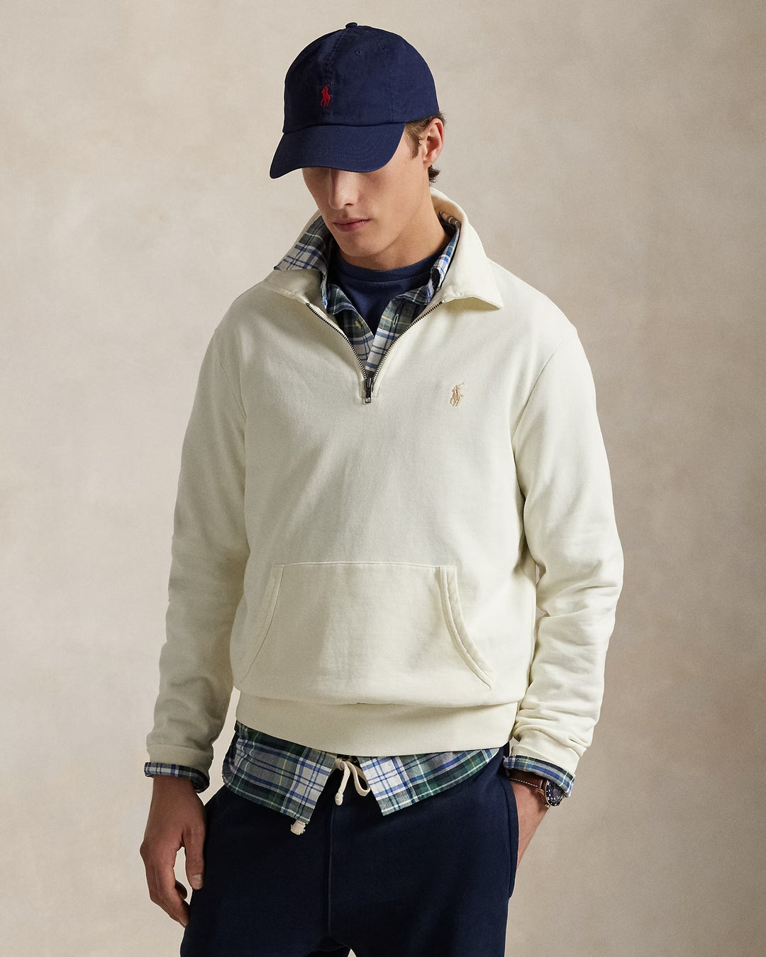 Ralph Lauren Loopback Fleece Quarter-Zip Sweatshirt