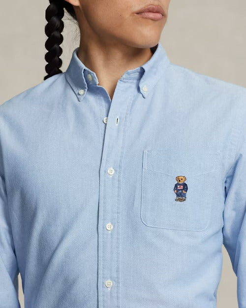 Ralph Lauren Custom Fit Polo Bear Oxford Shirt