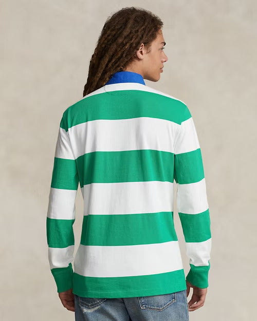 Ralph Lauren Classic Fit Striped Jersey Rugby Shirt