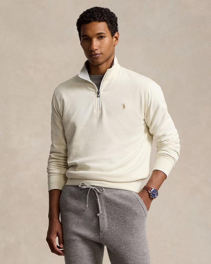 Ralph Lauren Luxury Jersey Quarter-Zip Pullover