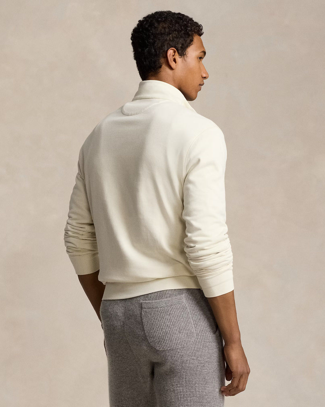 Ralph Lauren Luxury Jersey Quarter-Zip Pullover