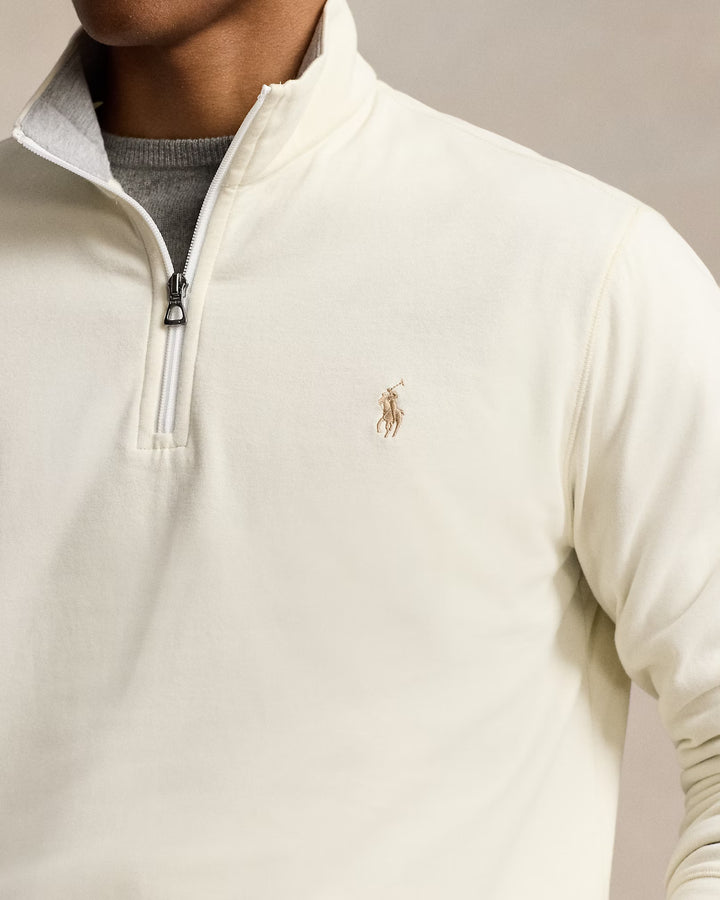Ralph Lauren Luxury Jersey Quarter-Zip Pullover