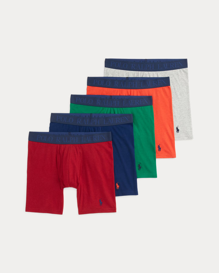 Ralph Lauren 4D-Flex Cotton-Blend Boxer Brief 5-Pack