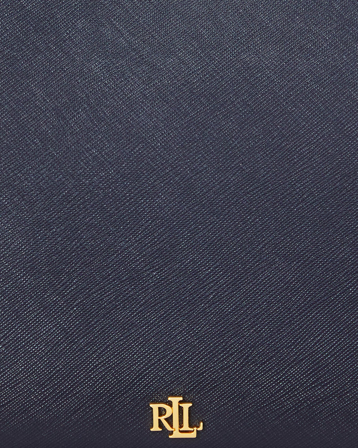 Ralph Lauren Crosshatch Leather Medium Danni Bag