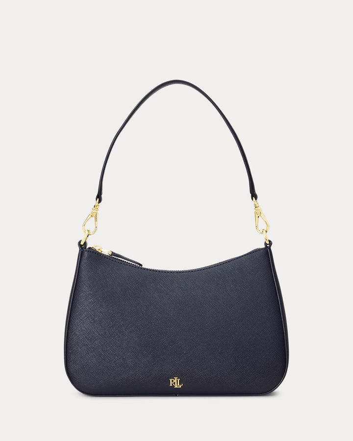 Ralph Lauren Crosshatch Leather Medium Danni Bag