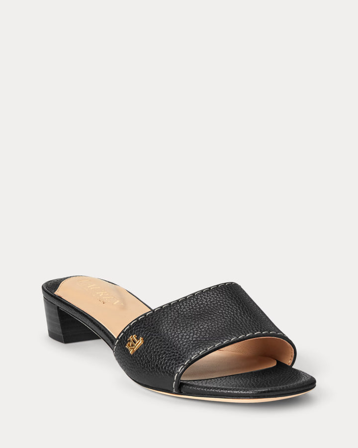 Ralph Lauren Fay Tumbled Leather Sandal