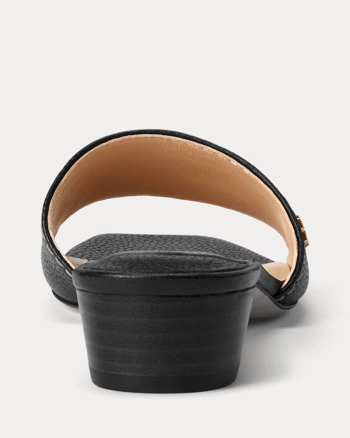 Ralph Lauren Fay Tumbled Leather Sandal