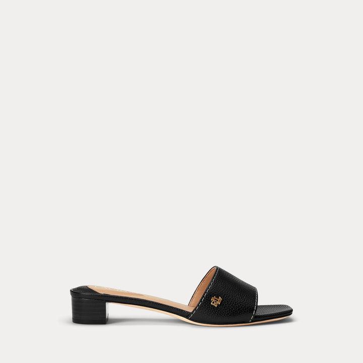 Ralph Lauren Fay Tumbled Leather Sandal