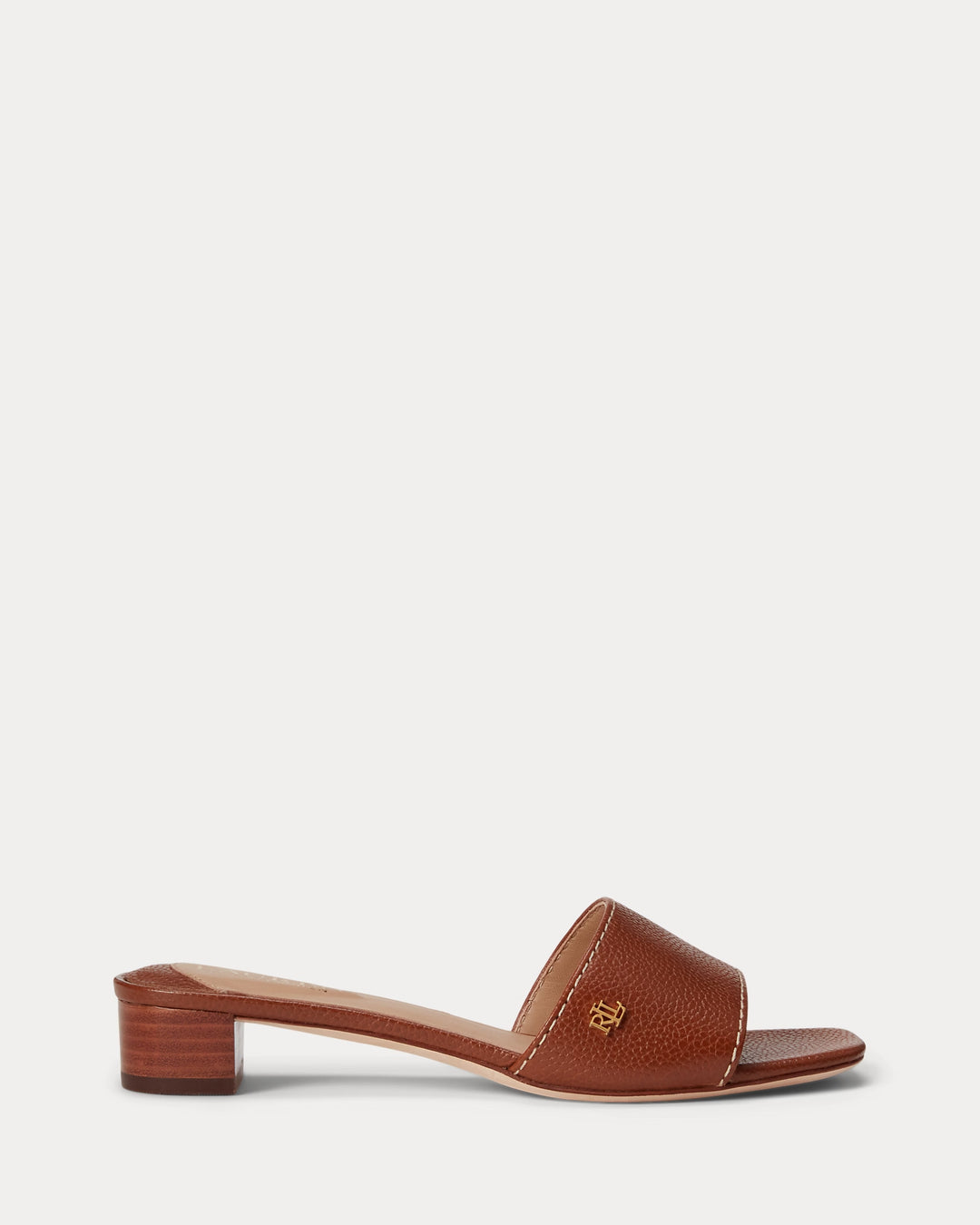 Ralph Lauren Fay Tumbled Leather Sandal