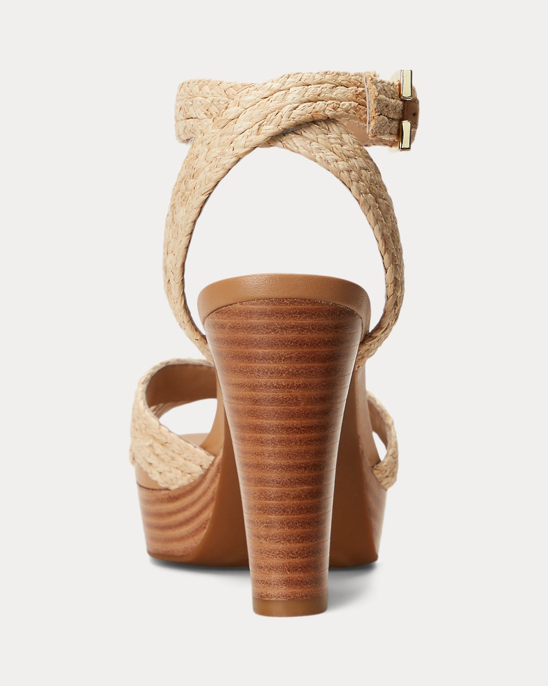 Ralph Lauren Sasha Raffia Platform Sandal