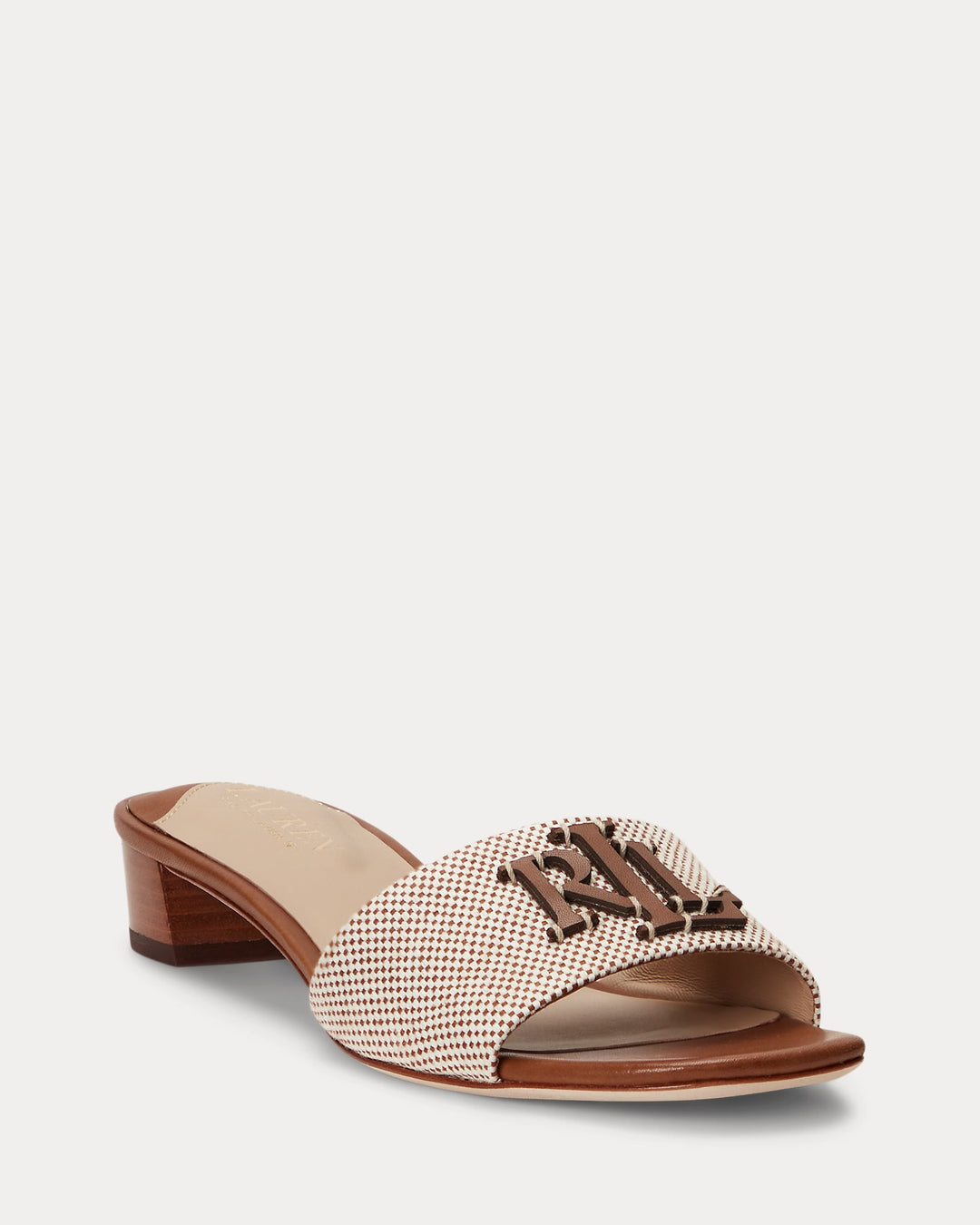 Ralph Lauren Fay Canvas & Leather Sandal