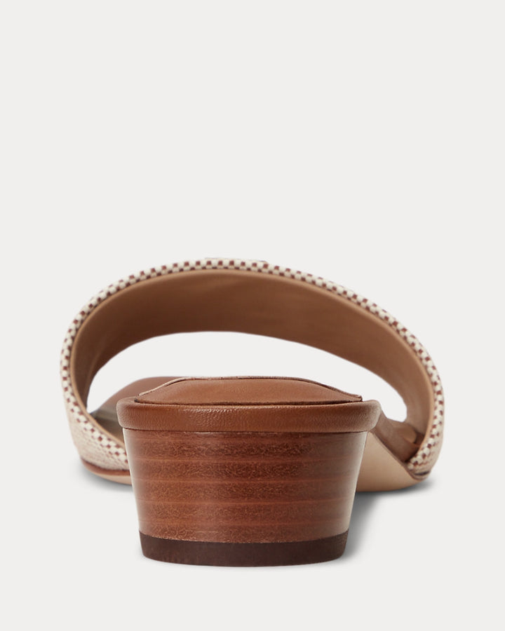 Ralph Lauren Fay Canvas & Leather Sandal