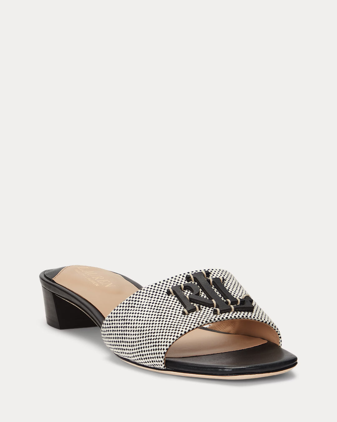 Ralph Lauren Fay Canvas & Leather Sandal