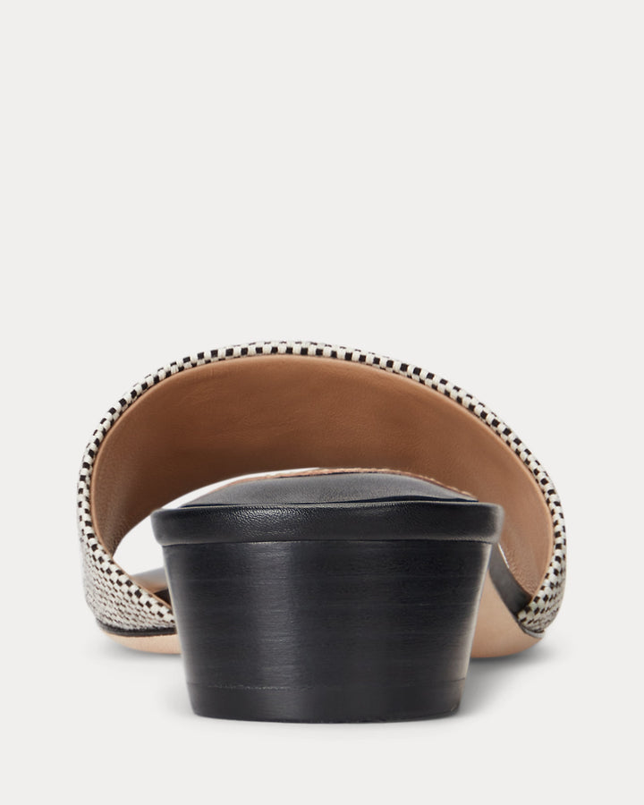 Ralph Lauren Fay Canvas & Leather Sandal
