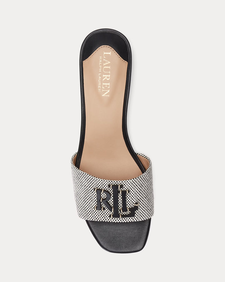 Ralph Lauren Fay Canvas & Leather Sandal