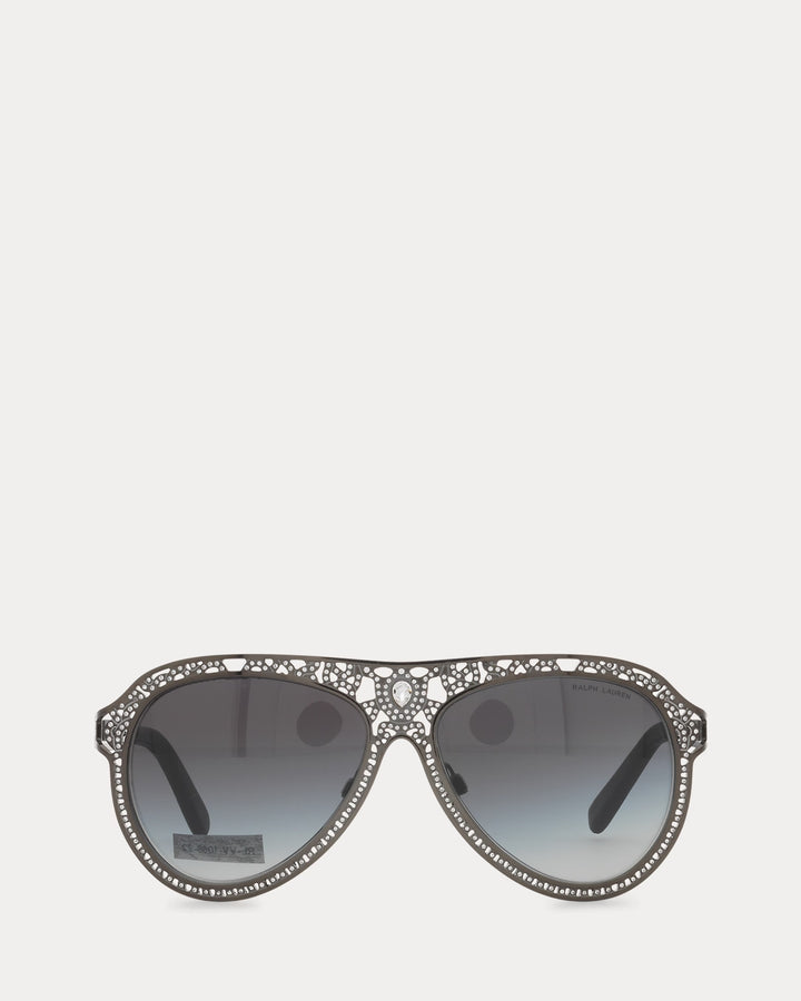 Ralph Lauren Embellished Pilot Sunglasses