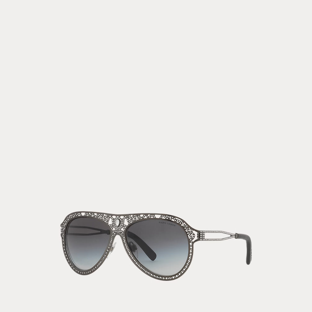 Ralph Lauren Embellished Pilot Sunglasses