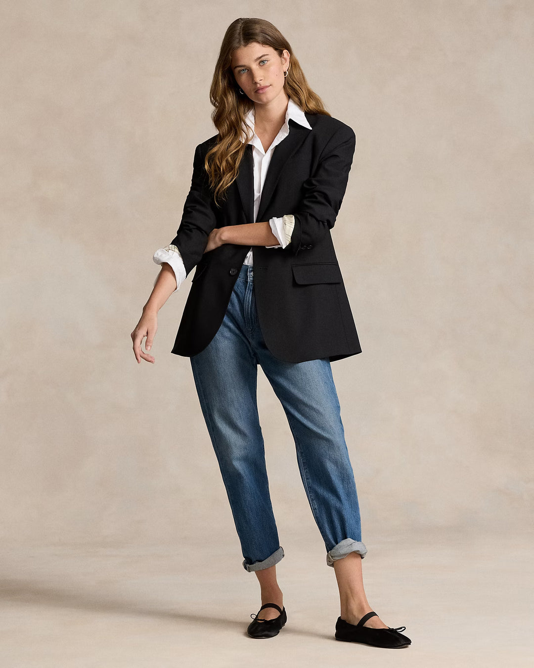 Ralph Lauren Stretch Wool-Blend Blazer