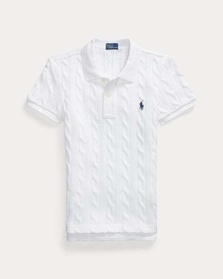 Ralph Lauren Cable-Knit Polo Shirt